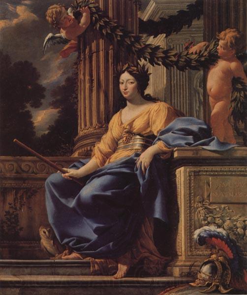 Simon Vouet Allegorical Portrait of Anne d'Autriche Norge oil painting art